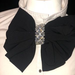 Custom broach shoulder and bow tie pieces